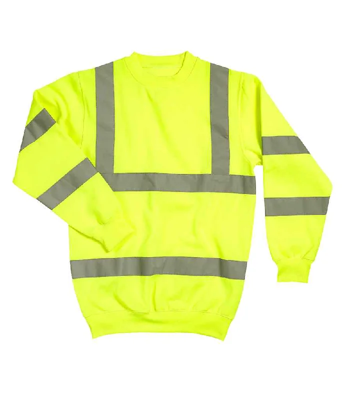 Quilted SweatshirtsWarrior Hi-Vis Sweatshirt | Fluorescent Yellow