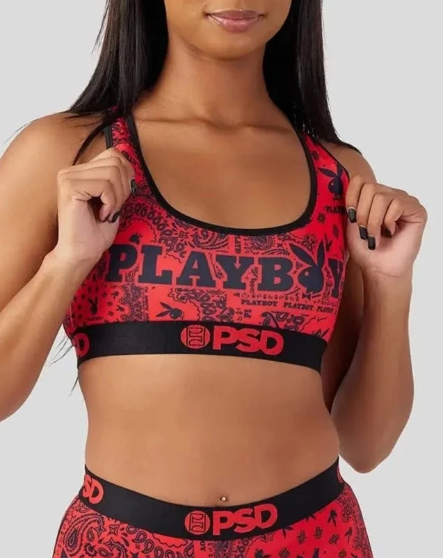 Playboy Paisley Sports BraCycling hoodie