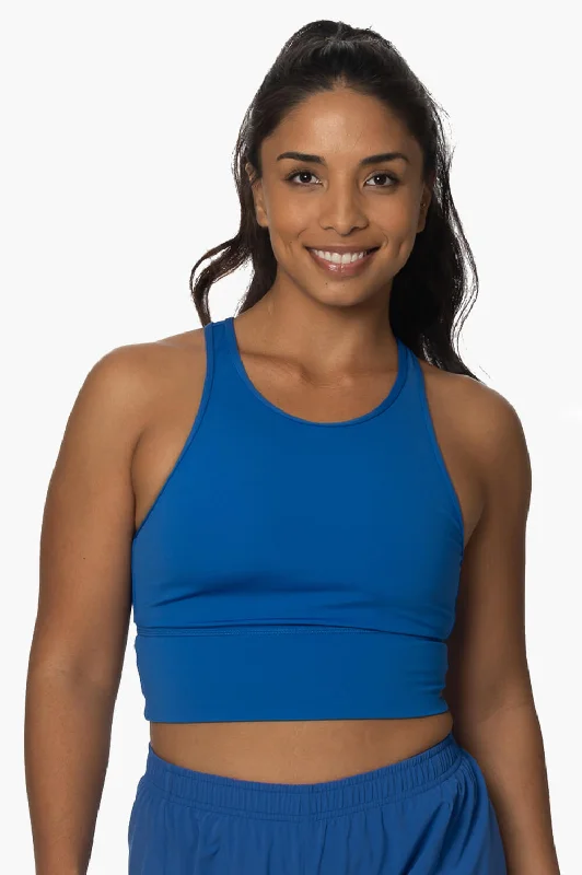 Rae Sports Bra - Olympia BlueReflective tank