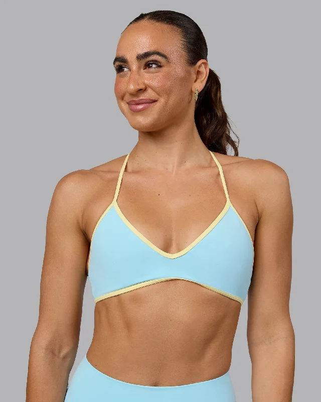 Ambience Sports Bra - Crystal Blue-LemonWaterproof hoodie