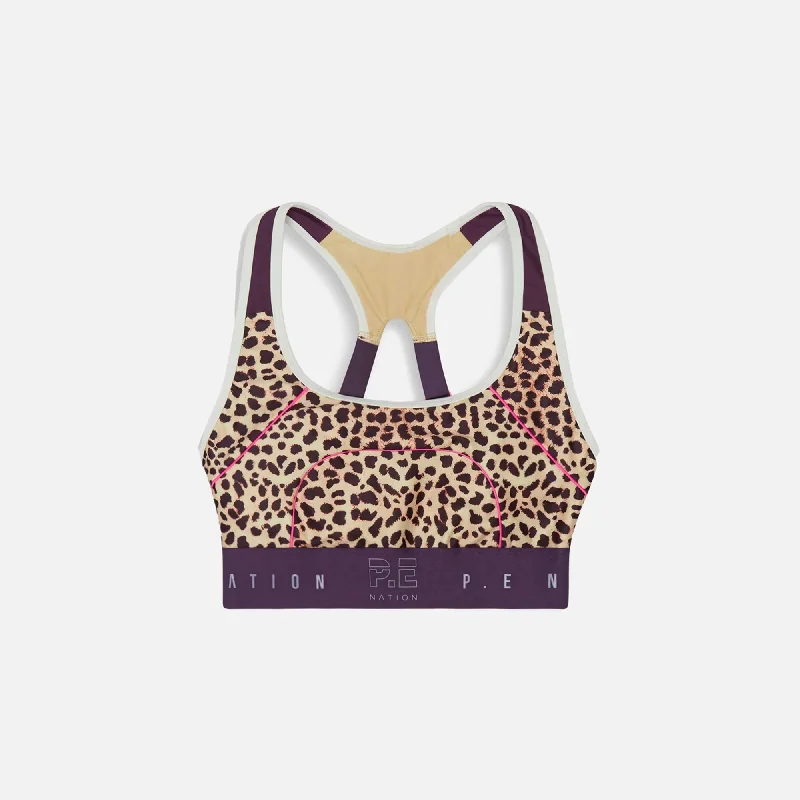 P.E Nation Del Mar Sports Bra - Animal PrintGym tank