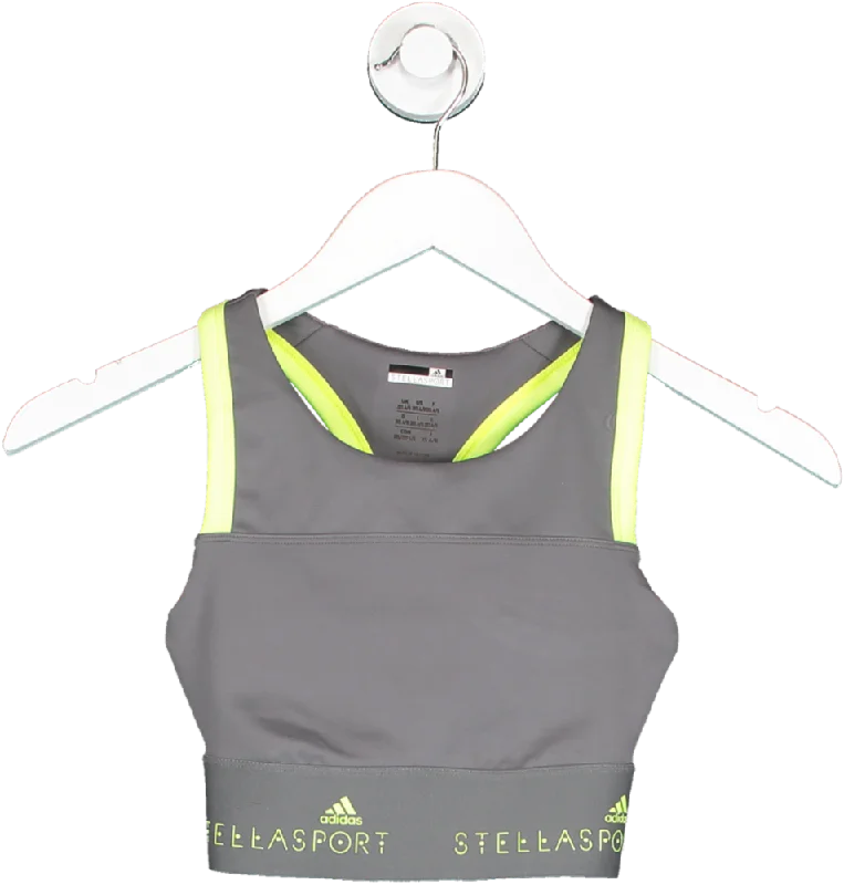 Adidas by Stella Mccartney Grey X Stella Mccartney Sports Bra UK XXSSports jacket