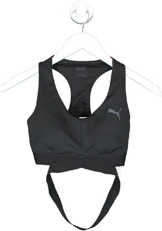 Puma Black Training Sports Bra UK XSWindproof vest