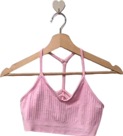 Sweaty Betty Pink Sports Bra UK SMesh hoodie