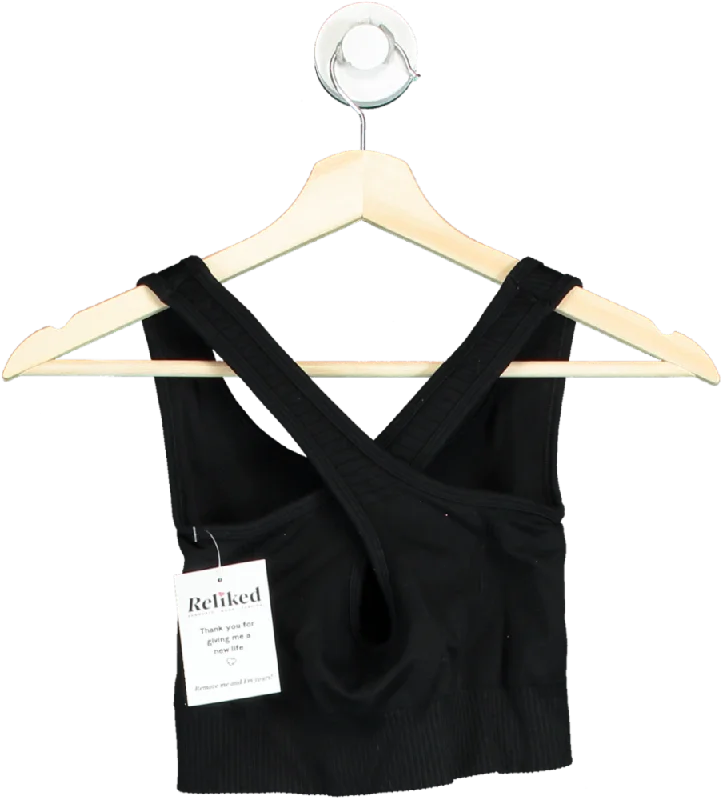 Vanquish Black Sports Bra UK STrail tee