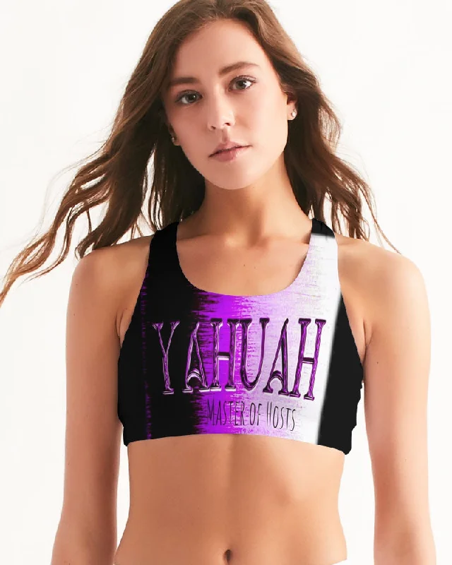 Yahuah-Master of Hosts 01-02 Designer Seamless Sports BraMesh tee