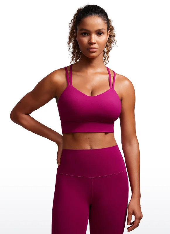 Butterluxe Molded Cups Sports Bra Criss CrossPerformance jacket