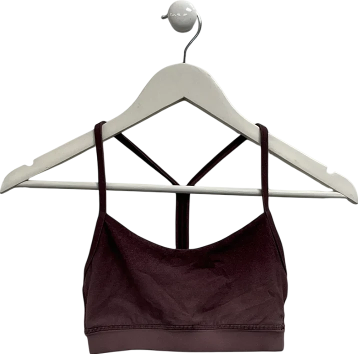 Lululemon Purple Flow Y Sports Bra UK XS/SHiking tee