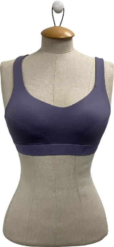 Nike Purple Indy Padded Sports Bra UK SCycling hoodie